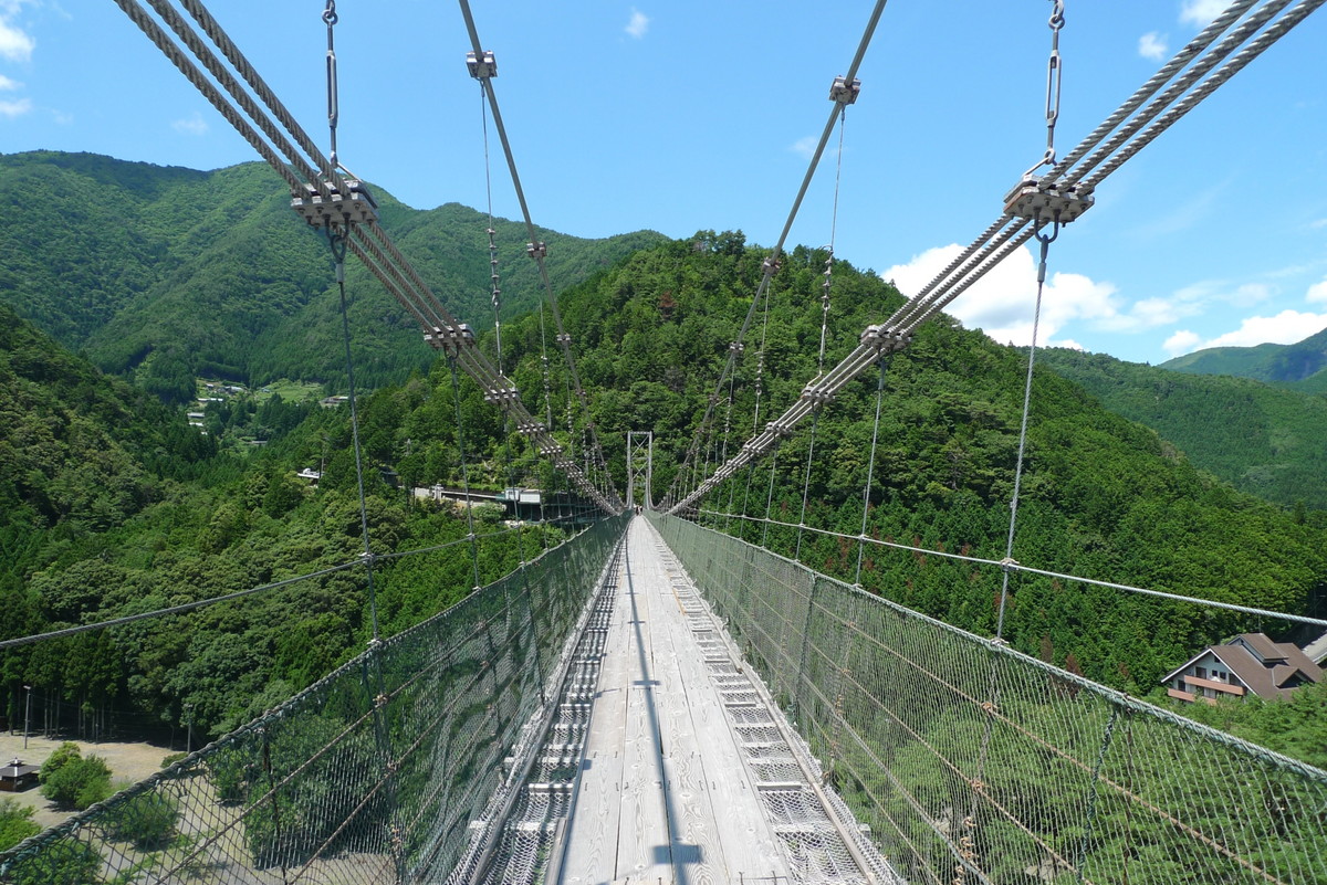 谷瀬の吊り橋