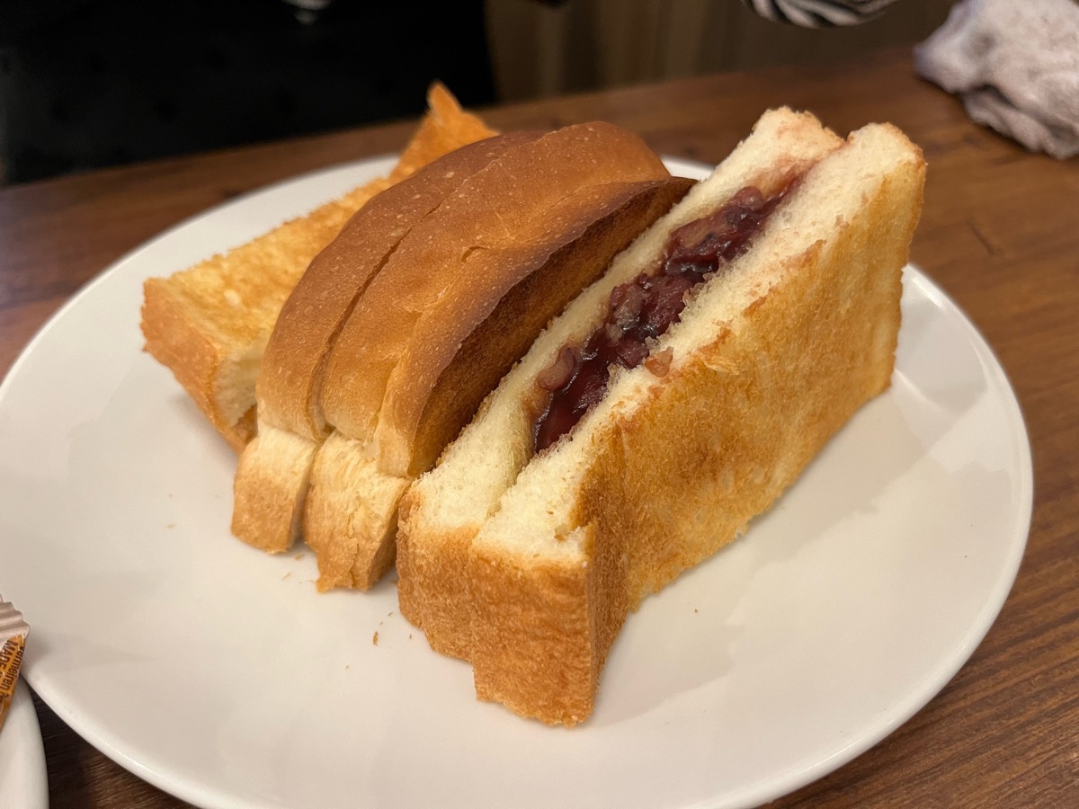 喫茶まつば・小倉トースト