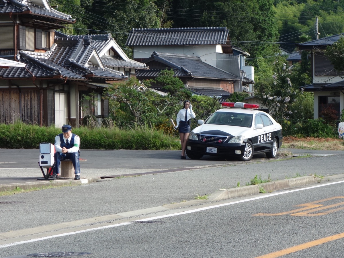 丹波篠山のパトカー