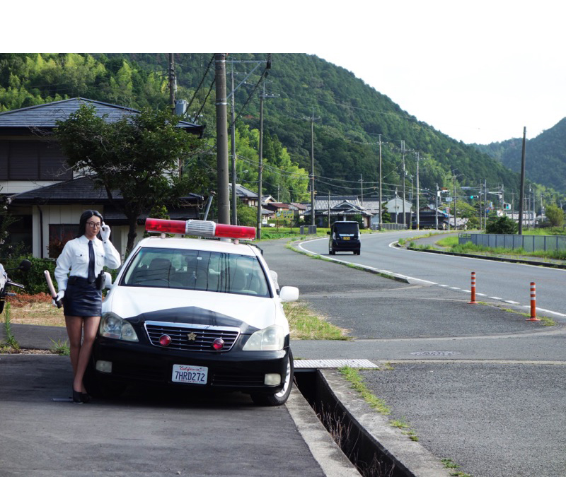 丹波篠山のパトカー