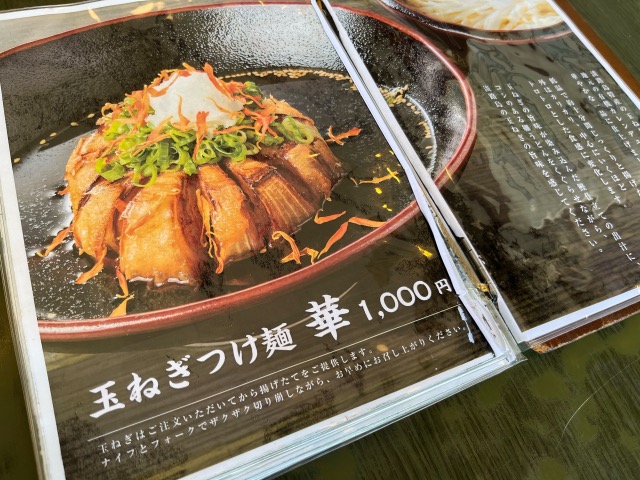 いづも庵・玉ねぎつけ麺