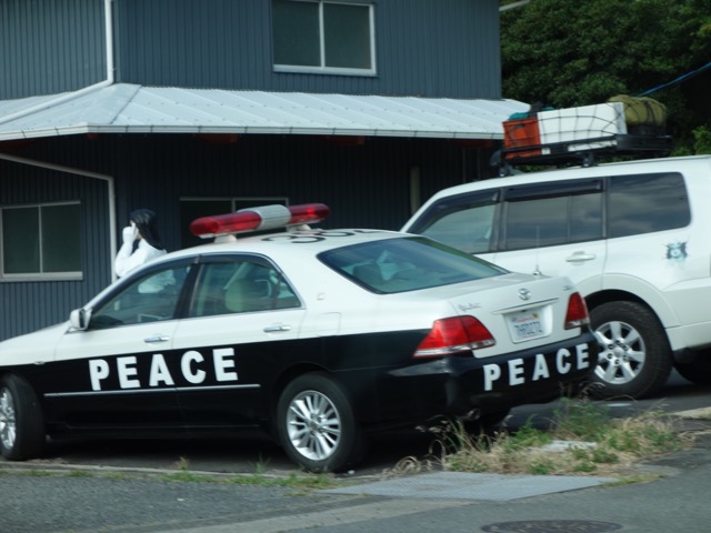 丹波篠山のパトカー