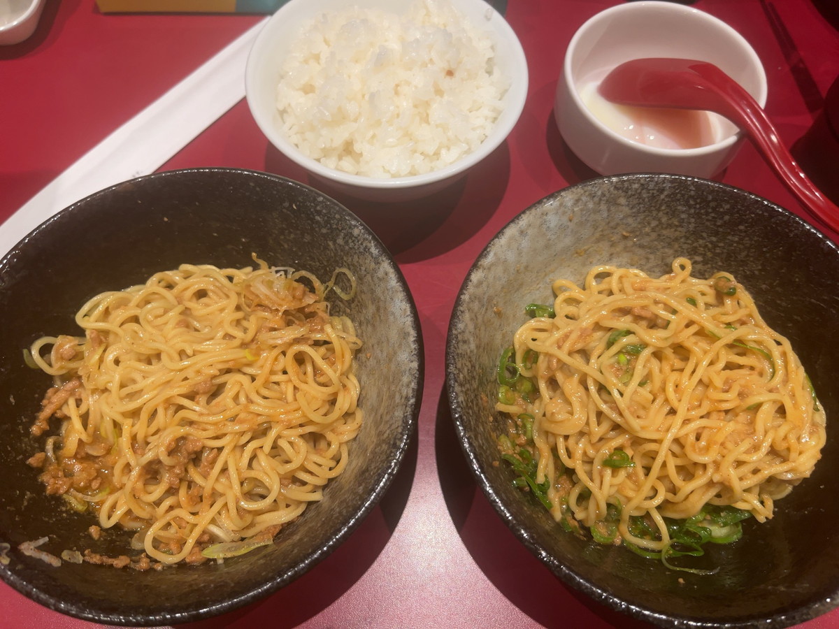 くにまつ+武蔵坊・広島汁なし担担麺