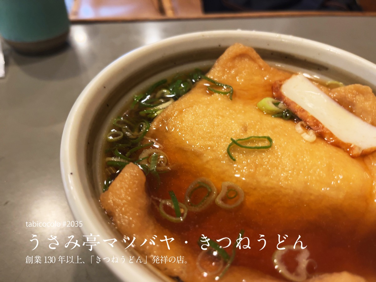 うさみ亭マツバヤ・きつねうどん