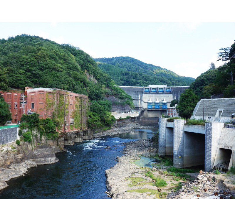 天ヶ瀬ダム・旧志津川発電所